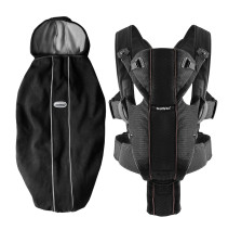 BABYBJÖRN, Miracle Mesh, Bärsele + Överdrag, Svart, Paket