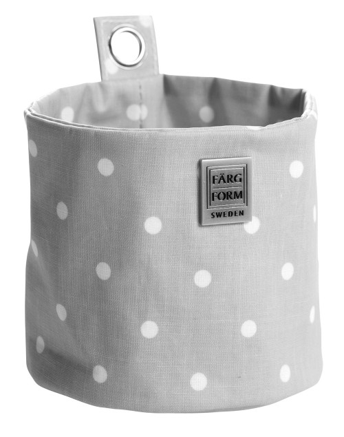 Färg & Form, PRICKIG, Rund hängförvaring, Stor, Grå