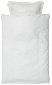 Baby Dan, Påslakanset, Vagn/vagga, Broderie Anglaise, Vit