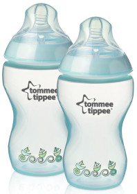 Tommee Tippee, Nappflaska 340 ml, 2-pack, Blå