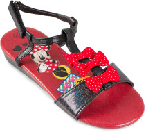 Disney Minnie Mouse, Sandaler m. rosetter, Svart/Röd