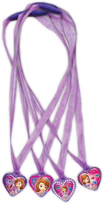 Disney Sofia the First, Presenter för godispåse, Halsband, 4-pack