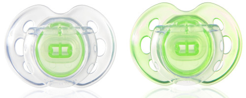 Tommee Tippee, Sugnapp, Air-Style, 0-6mån, 2-pack, Grön