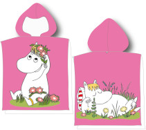 Mumin, Poncho, 60×120 cm, Rosa