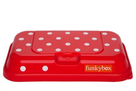Funkybox, Förvaringsbox To Go för våtservetter, Röd