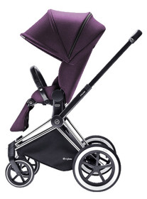 Cybex Priam 2016, Sittvagn, Svart chassi/All Terrain, Princess Pink, Paket