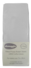 Shnuggle, Underlakan, 2-pack, Vit
