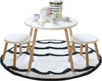 Jox Trendig, Bord & 2 pallar, Vit