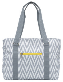 Ryco, Skötväska, Chevron Tote Bag, Grå/Vit