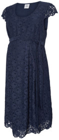 Mamalicious, Gravidklänning, Newcille Capsleeve Lace, Black Iris