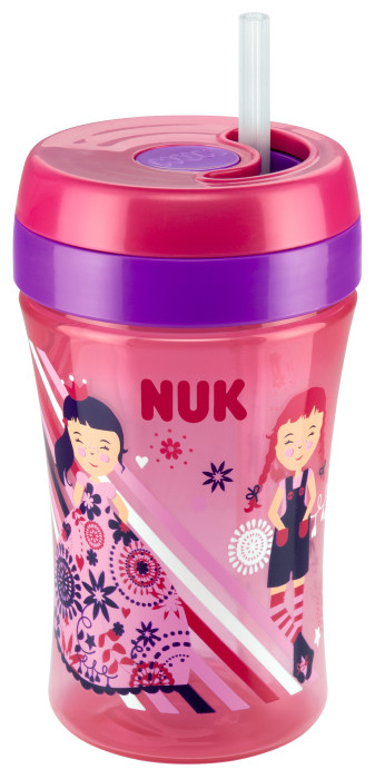 NUK, Fun Easy Learning Cup, Spillfri Mugg, Rosa