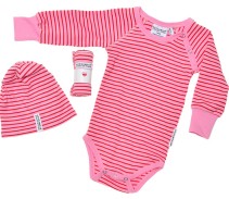 Geggamoja, Presentförpackning, 3 delar, Classic, Pink/Red 