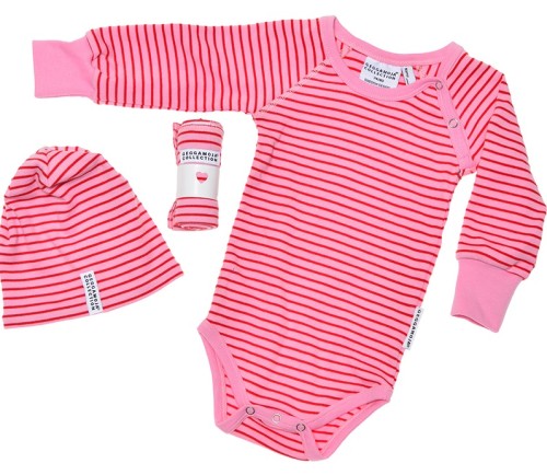 Geggamoja, Presentförpackning, 3 delar, Classic, Pink/Red 