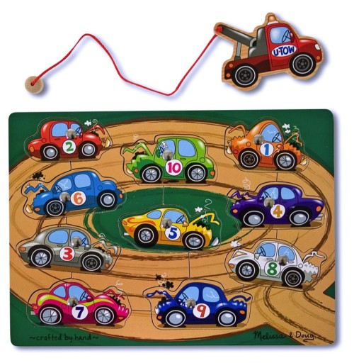 Melissa & Doug, Puzzle Game, Tow Truck Magnetic