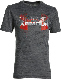 Under Armour, Tränings t-shirt, Big logo hybrid, Black