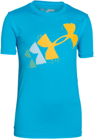 Under Armour, Tränings t-shirt, Rising, Pixelated logo, Blue