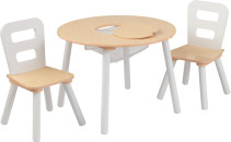 KidKraft, Bord & 2 Stolar, Natur