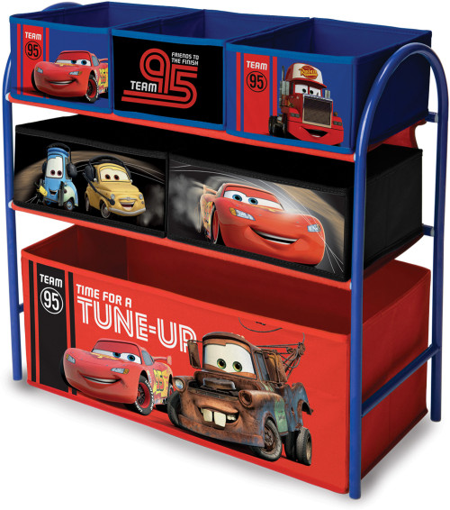 Disney Pixar Cars, Förvaringshylla, 6 lådor, Metall