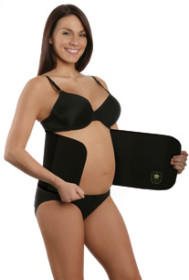 Belly Bandit, Bamboo magstöd, Svart