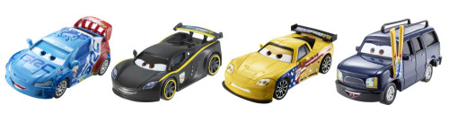Disney Pixar Cars, Cars Diecast, 4-pack, Inkl Lewis Hamilton