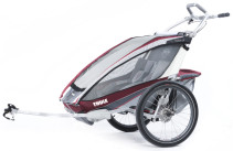 Thule, Chariot CX2, Multivagn för 2 barn, Burgundy