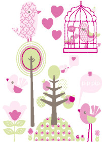 Kids Concept, Pippi, Väggdekoration, Rosa