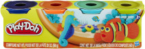 Play-Doh, Classic Colours, 4-pack, Blå/Orange/Grön/Gul