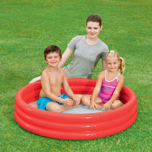 Bestway, Pool, Rund, 122 x 25 cm, Röd