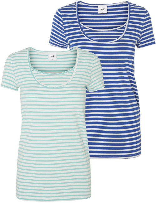 Mamalicious, Amningstopp, Sofia Nell Top, 2-pack, Deep Ultramarine