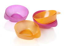 Tommee Tippee, EasyScoop skålar, 4-pack, Rosa/Orange