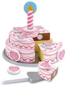 Melissa & Doug, Wooden Triple-layer Party Cake