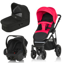Britax, Smile 2, Duovagn, Rose Pink + Britax Römer Primo, 2016, Paket