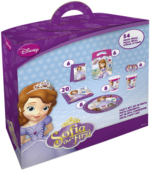 Disney Sofia the First, Partybox, 54 delar