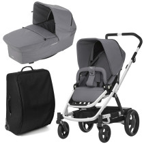 Britax Go, 2016, Duovagn, Steel Grey + Resväska, Paket