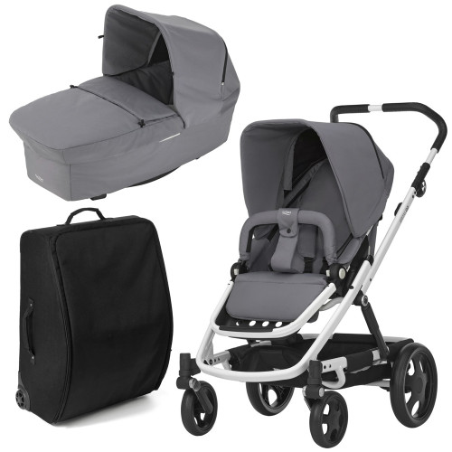 Britax Go, 2016, Duovagn, Steel Grey + Resväska, Paket