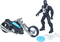 Disney Spiderman, Figure with cycle, Agent Venom w symbiote cycle, 15 cm