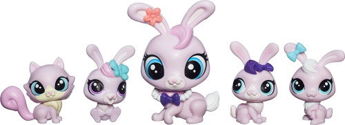 Littlest Pet Shop, Mini Pet Packs, Bunny Family