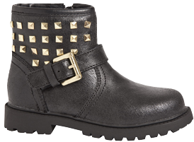 Gulliver, Skinnboots m. nitar, Black