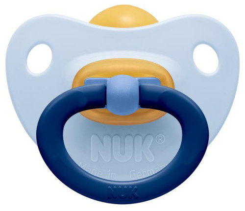 NUK, Classic Soft, Napp, Latex, 18-36 mån, 1-pack, Ljusblå