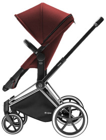 Cybex Priam 2016, 2-i-1-vagn, Chrome chassi/Trekking, Mars Red, Paket