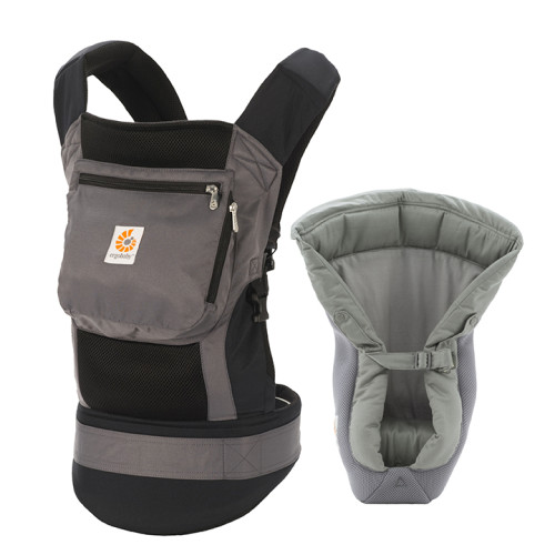 Ergobaby, Bärsele, Startpaket 2015, Performance, Svart/Grå