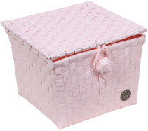 Handed By, Korg med lock, Pisa, 19 x 19 cm, Rosa