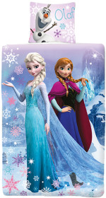 Disney Frozen, Påslakanset 150×210 & 50×60 cm, Lila
