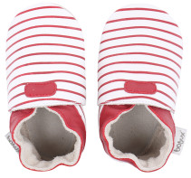 Bobux, Tofflor, Baby, Stripes, White/Red