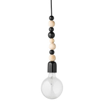 Bloomingville, Taklampa, Träkulor, Svart