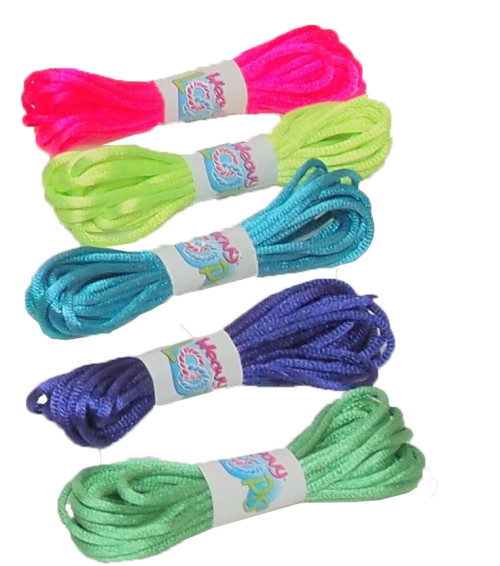 Weavy Loops, Refill, 3 meter, Neonrosa, Neongul, Turkos, Lila & Grön