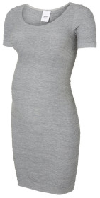 Mamalicious, Gravidklänning, Kit Seamless Bodycon Dress, Light Grey Melange