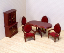 Melissa & Doug, Dollhouse, Dining Room Furniture Set