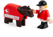 BRIO, Träjärnväg, Häst med ryttare