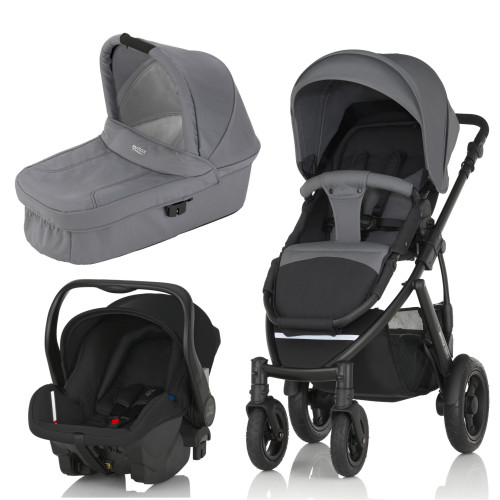 Britax, Smile 2, Duovagn, Steel Grey + Britax Römer Primo, 2016, Paket